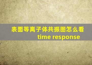 表面等离子体共振图怎么看time response